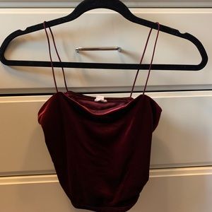 Garage Crushed Velvet Cami